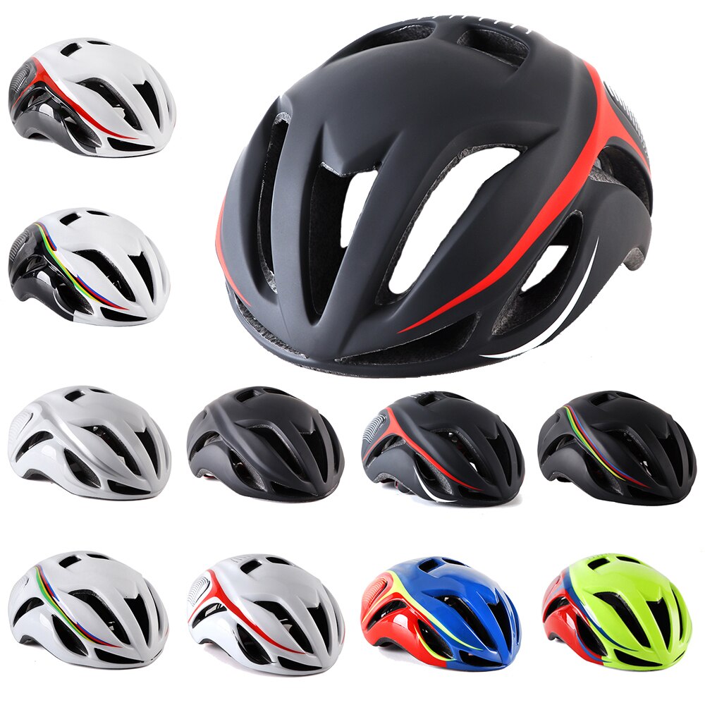 Aero Casco de Bicicleta de carretera TT Triatlón de aerodinámica ultraligero Casco de bicicleta Casco Ciclismo seguridad en Ciclismo sombrero Protector