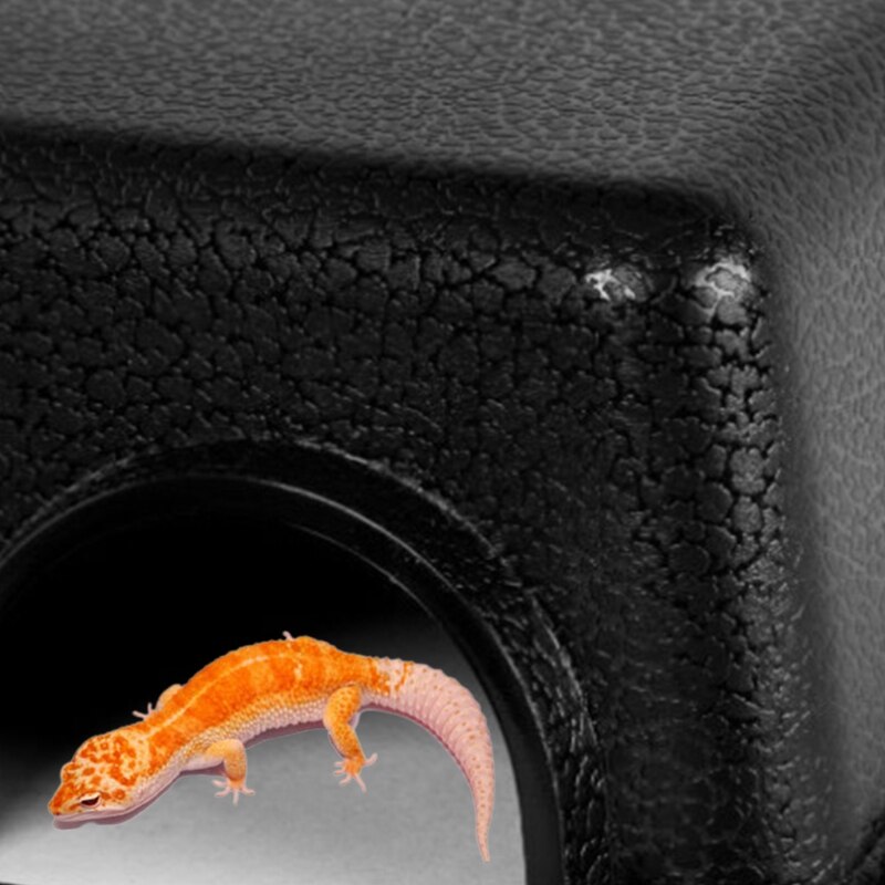 Snake Hide Small Reptile Hide Box Caves Reptile Terrarium Hide Snake Cage Box for Lizards Leopard Gecko Sturdy Plastic