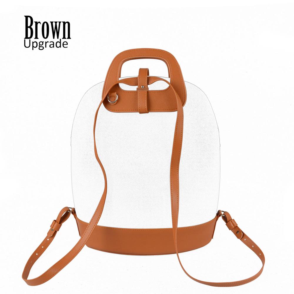 Kit de bandolera de piel sintética con mango oblongo y hebilla en D para mochila, conjunto combinado para Obag 50 O bolsa 50: brown