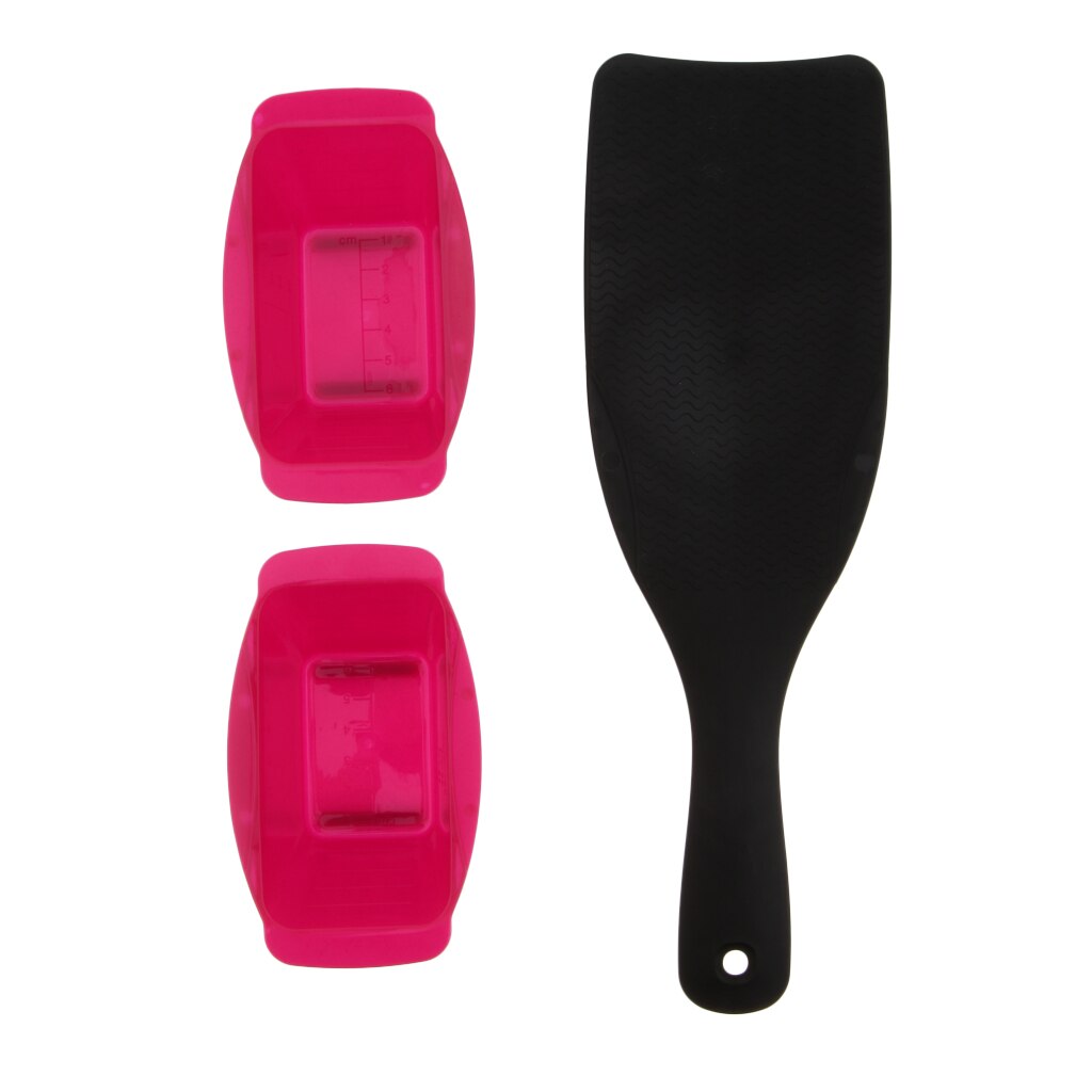 Hair Coloring Kit Detachable Balayage Highlight Board Dye Bowls for Salon: Rose Red