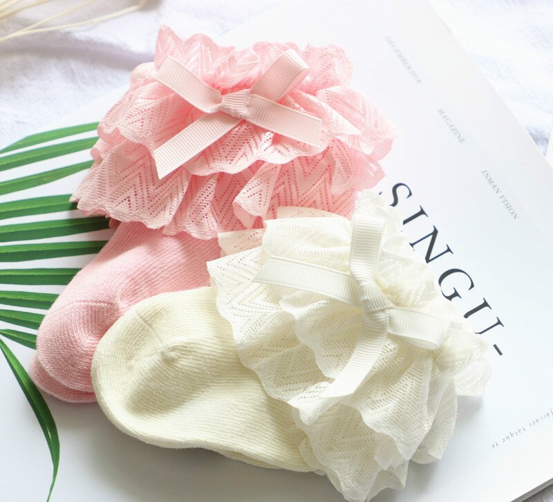 Newborn Socks Keep Warm White Princess Sock Cotton Baby Winter Socks for Bebe Infant Girls Ruffle Sock Kids Girl Accessories