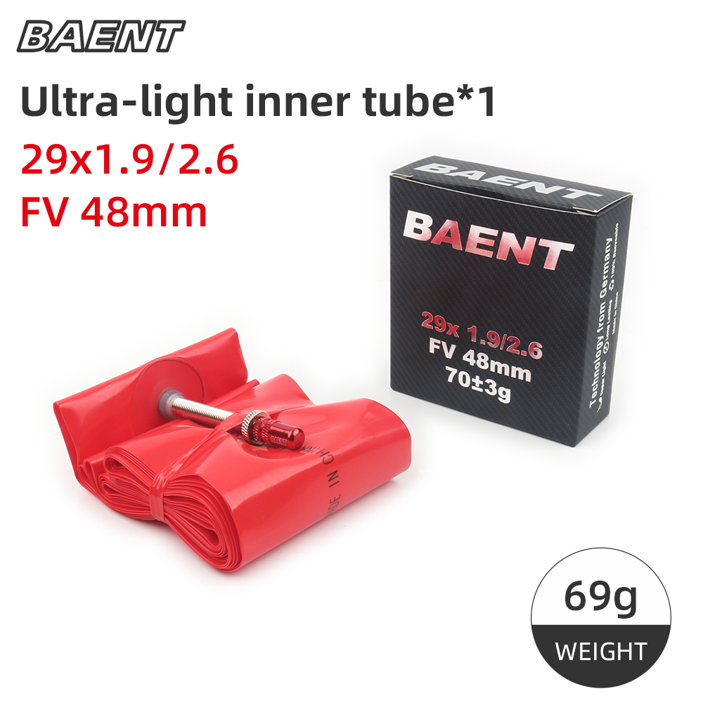 Baent TPU chambre à air de vélo ultralégère 29 pouces pneu de VTT 27.5 26 pouces 48mm valve française 1.26-1.75 1.9-2.7 pièces de vélo: Or