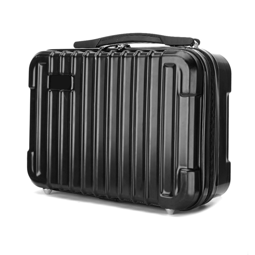 Hard shell opbevaringsetui kuffert til dji mavic air 2 , vandtæt bæretaske, bærbart tilbehør med stor kapacitet: Sort