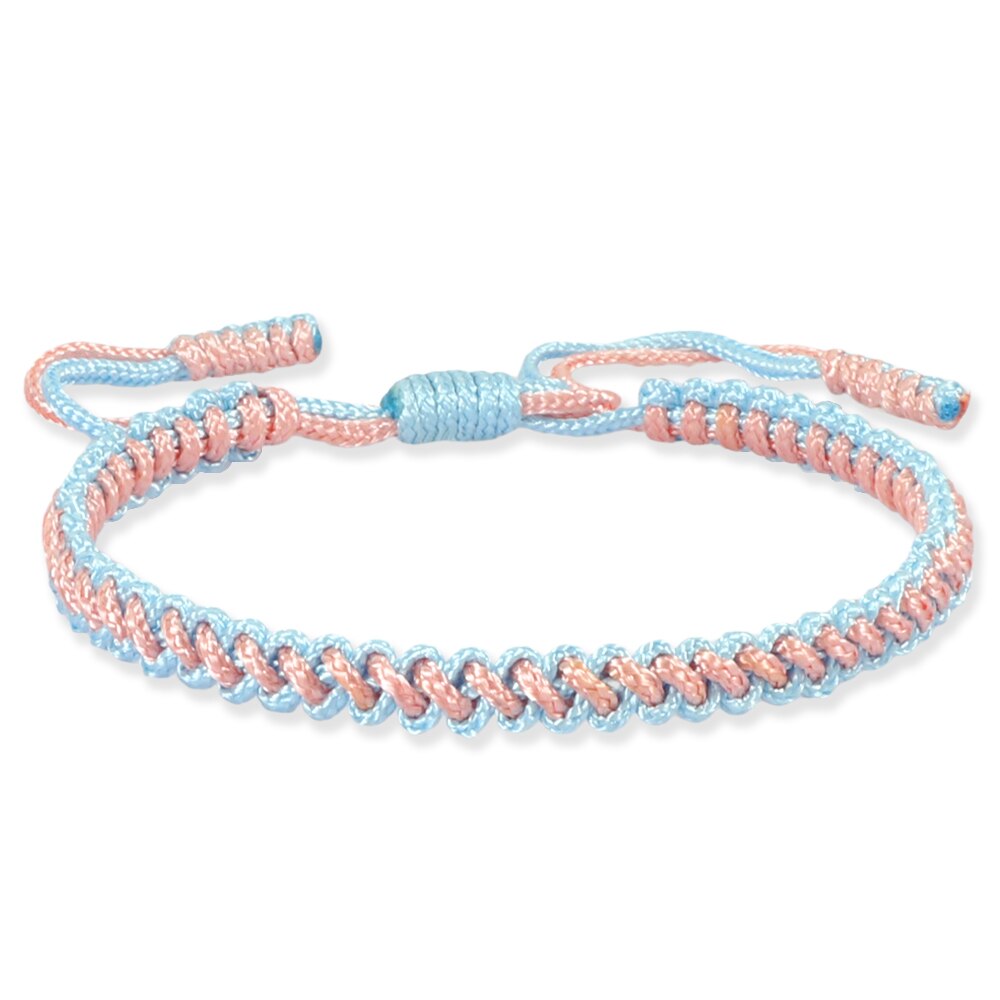 Handgemaakte Gevlochten String Armband Charm Rope Armbanden Voor Vrouwen Mannen Brengen Je Geluk Vreedzame Verstelbare Size Trendy Sieraden: style 1