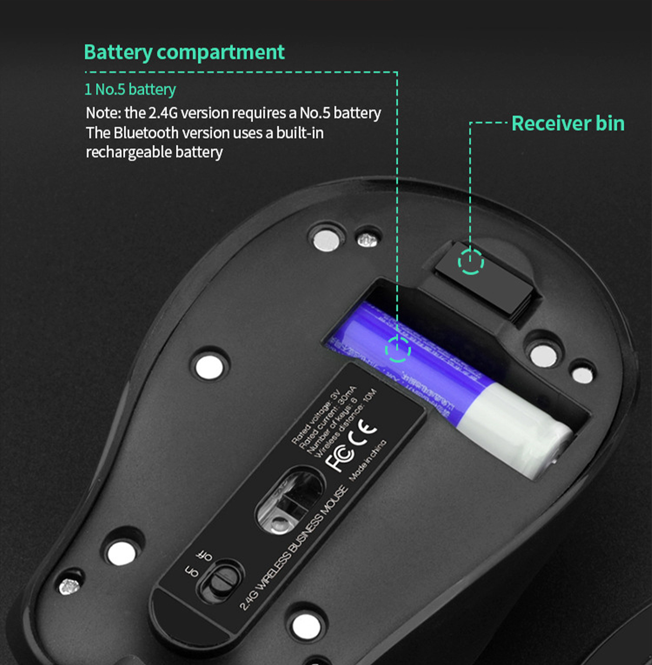 Connect 3 computers Wireless Mouse Game Ergonomic Mouse RGB Optical Bluetooth connection USB Mice For Windows Mac