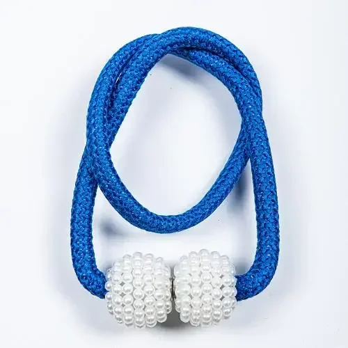 Parel magnetische gordijnclip gesp gordijnhouders haak hangende bal magnetische tiebacks huisgordijnaccessoires: WHITE / 30-35cm