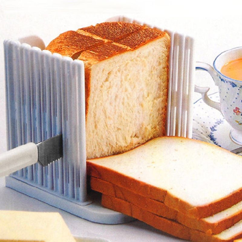 Brødskærer skærevejledningsværktøj toast loaf cutter skiver maker køkken tilbehør