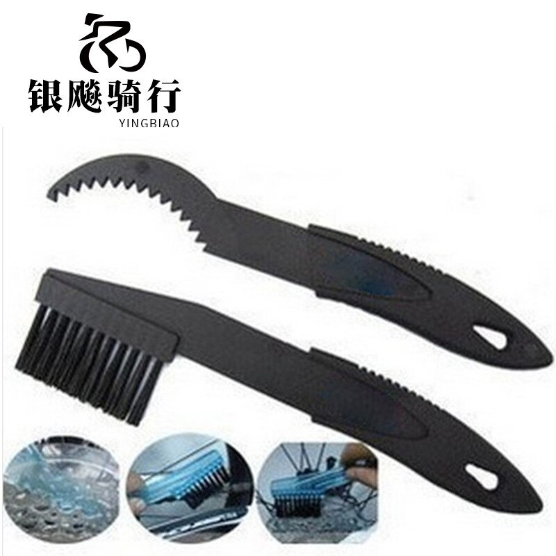 Sykkel kjederenser sykkel sykkel maskin børster skrubber vask verktøy rengjøringssett fjellklatrer sykkel kjede renere vaskemaskin: 2 stk