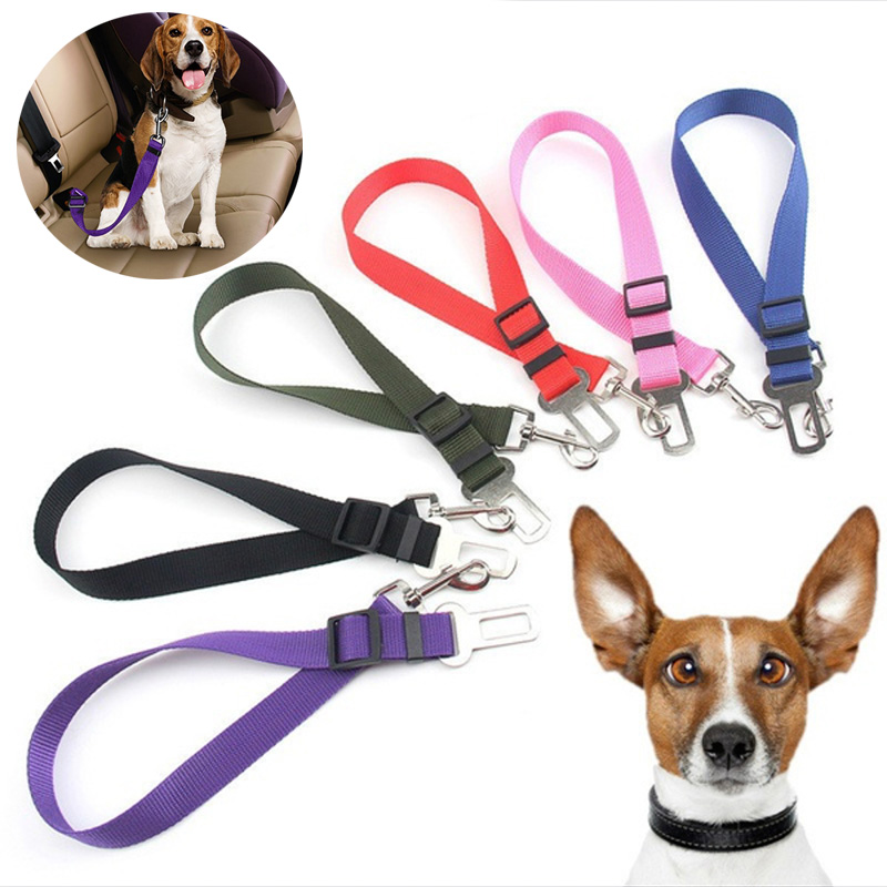 Verstelbare Pet Dog Puppy Travel Seat Belt Clip Lead Voor Autostoeltje Belt Lead Leash Gordels