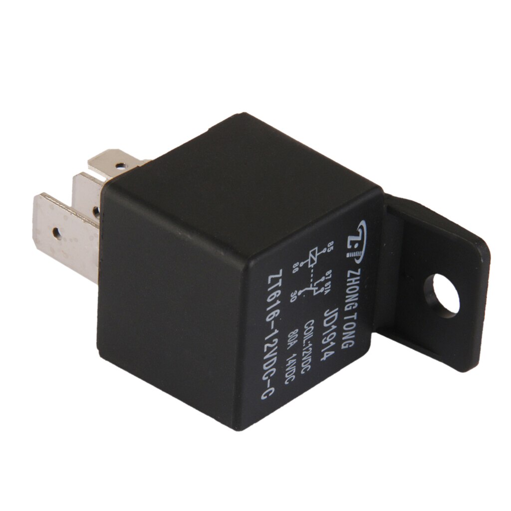 Car Truck Vehicle Automotive DC 12V 80A 80 AMP SPDT Relay Relays 5 Pin