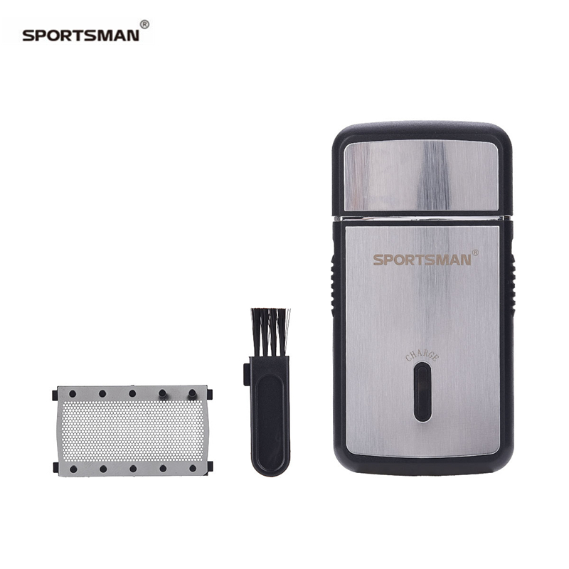 Men USB Rechargeable Cordless Travel Shaver Portable Single Blade Reciprocating Beard Razor Mini Electric Shaving Machine
