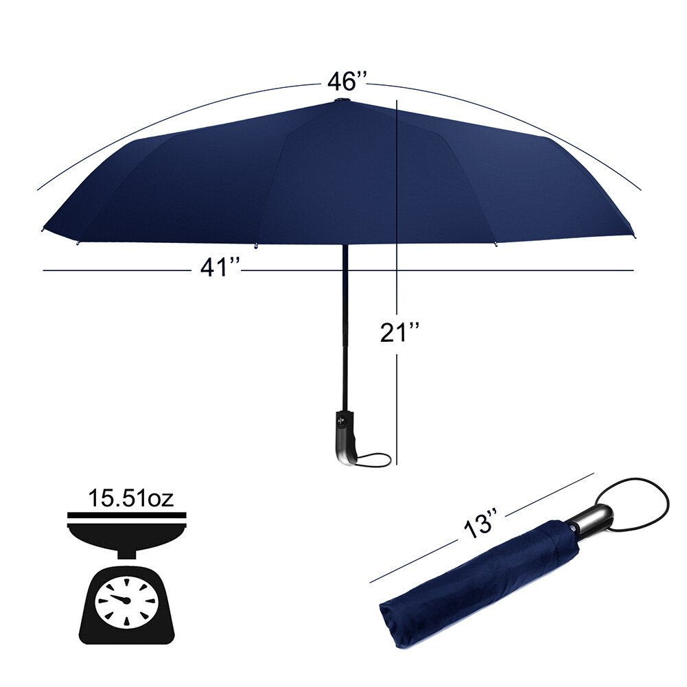 Strong Wind Resistant Folding Automatic Umbrella Men Rain Women Parasol Big Umbrellas Business Portable Long Handle Umbrella