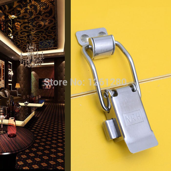 metal hasp Stainless steel buckle box fastener insurance clasp Industrial equipment lock padlock Bag hardware Part