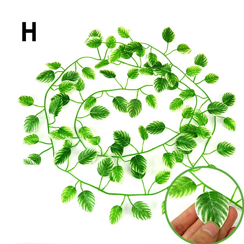 1PC Jungle Vines Terrarium Decor Artificial Vine Lizards Flexible Bendable Jungle Climber Reptile Pet Vivarium decorate: H