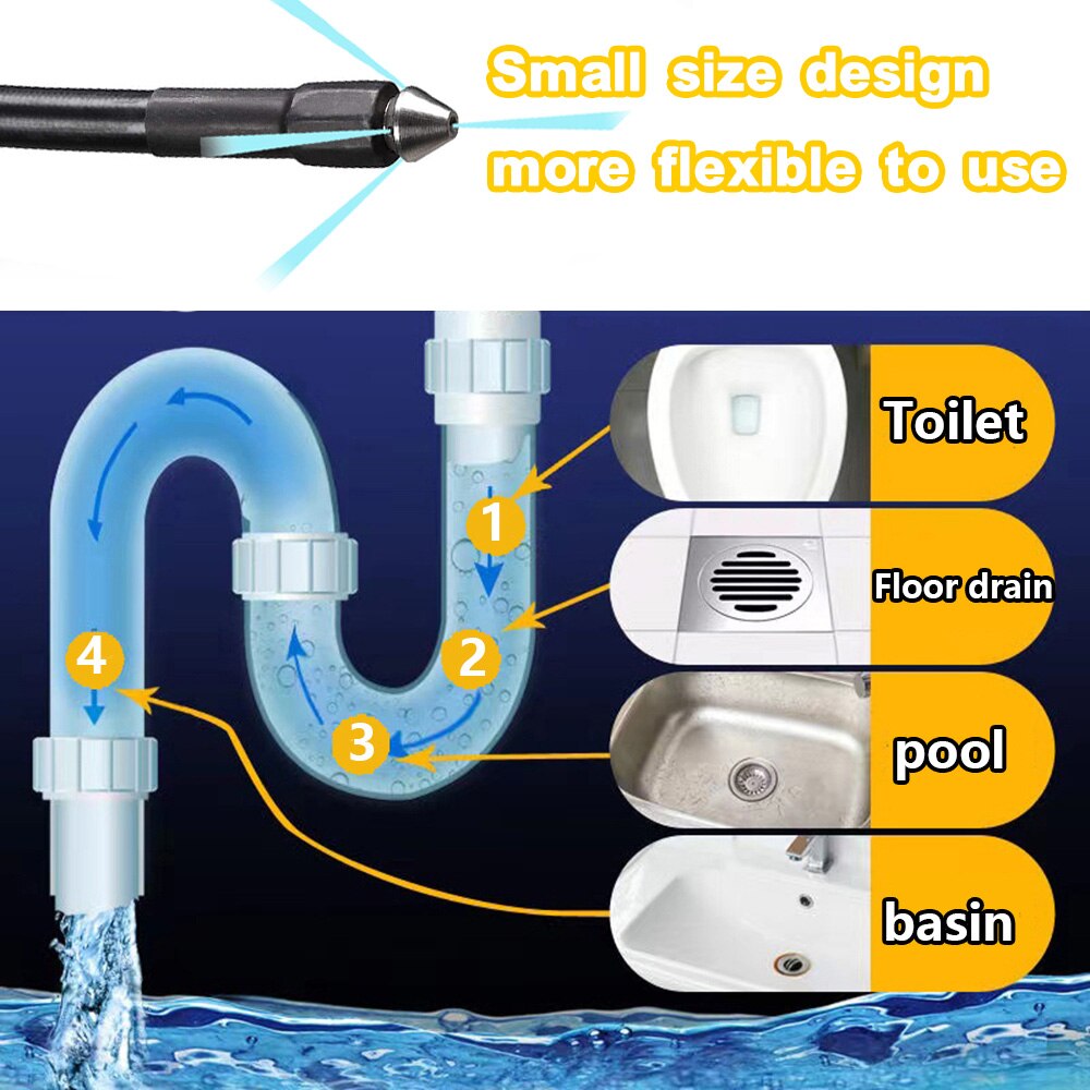 Tuyau de nettoyage de canalisations de furet de ROUE, tuyau d&#39;évacuation d&#39;eau pour Karcher Bosch Nilfisk Parkside, accessoires de lavage