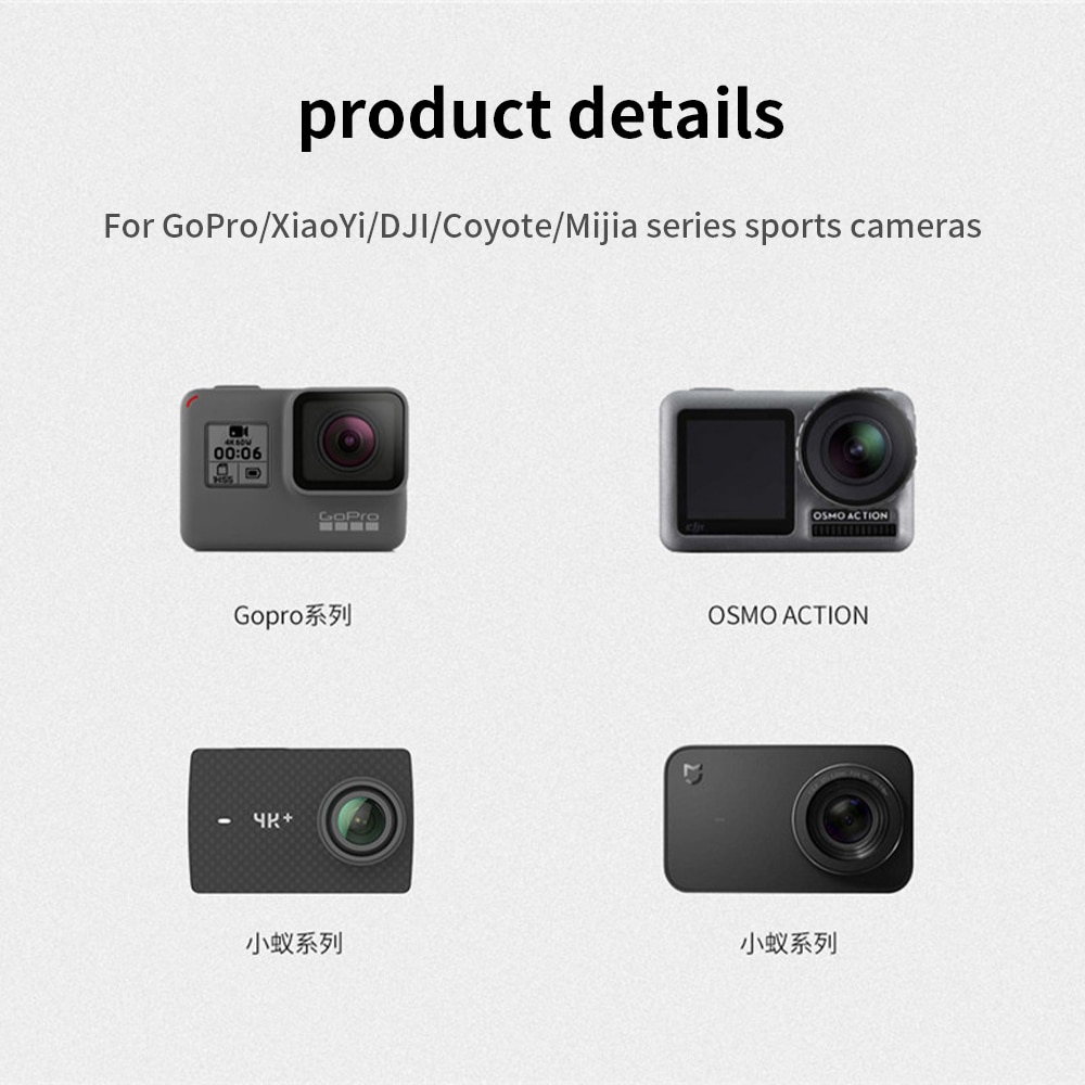 HONGDAK-arnés ajustable para cinturón corporal, montaje en el pecho para Cámara de Acción GoPro Hero 10, 9, 8, 7, EKEN, Smartphone con Clip