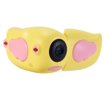 8mp børn videokamera fuld  hd 1080p digitale børn videokamera legetøj foto video optager dv med 2.0 &quot; tft-skærm til børn& #39 ;: Gul intet kort
