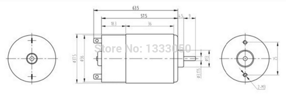 RS555 DC Hobby Motor Turbine Generator 12 V 5500RPM High Torque