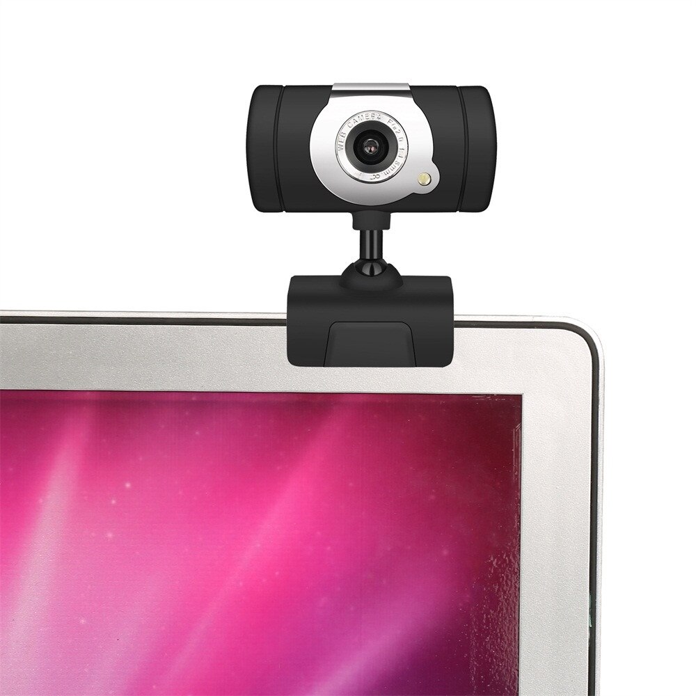 Caméra Webcam HD 12 mégapixels USB2.0 avec gauche droite 360 degrés et haut vers le bas 30 degrés rotatif pour ordinateur portable