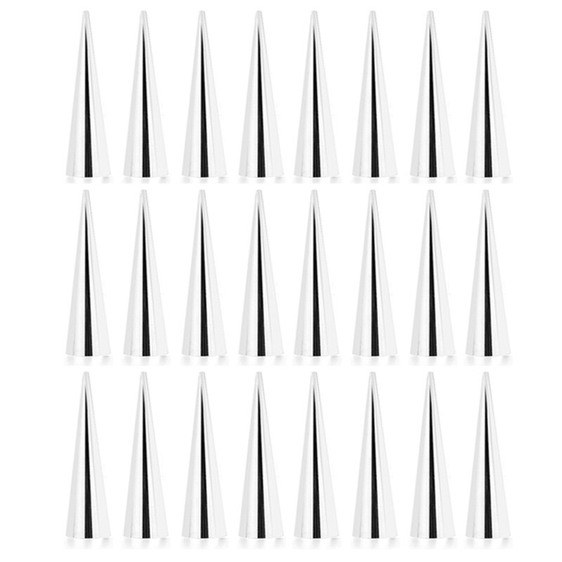 Neu12/24 stücke Croissants Formen Konische Gebäck Edelstahl Große Schraube Croissant Werkzeug Backen Gebäck Kegel bilden Kuchen Brot bilden: 24Stck H 14cm