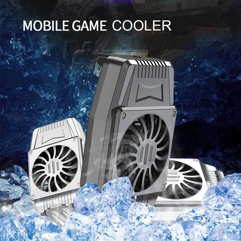 Telefoon Snelle Koelventilator Koeler Systeem Usb Oplaadbare 7500Rpm Verstelbare Gaming Warmte Radiator Smartphone Radiator Pad Met Licht