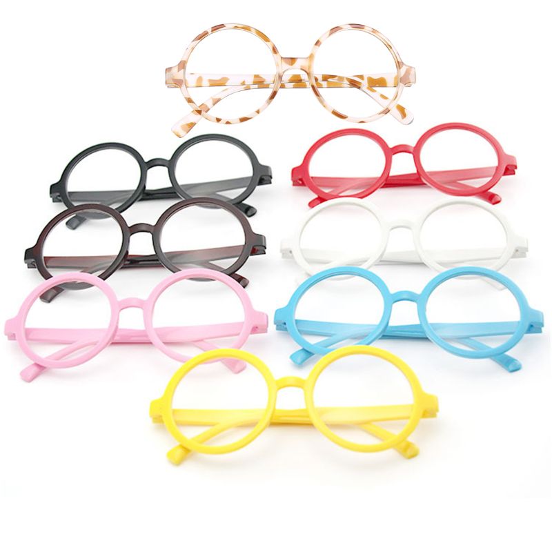 Gafas con montura redonda de Star Power HP para hombre, lentes de 7 colores para adultos y niños, accesorios de Cosplay para , 1 ud.