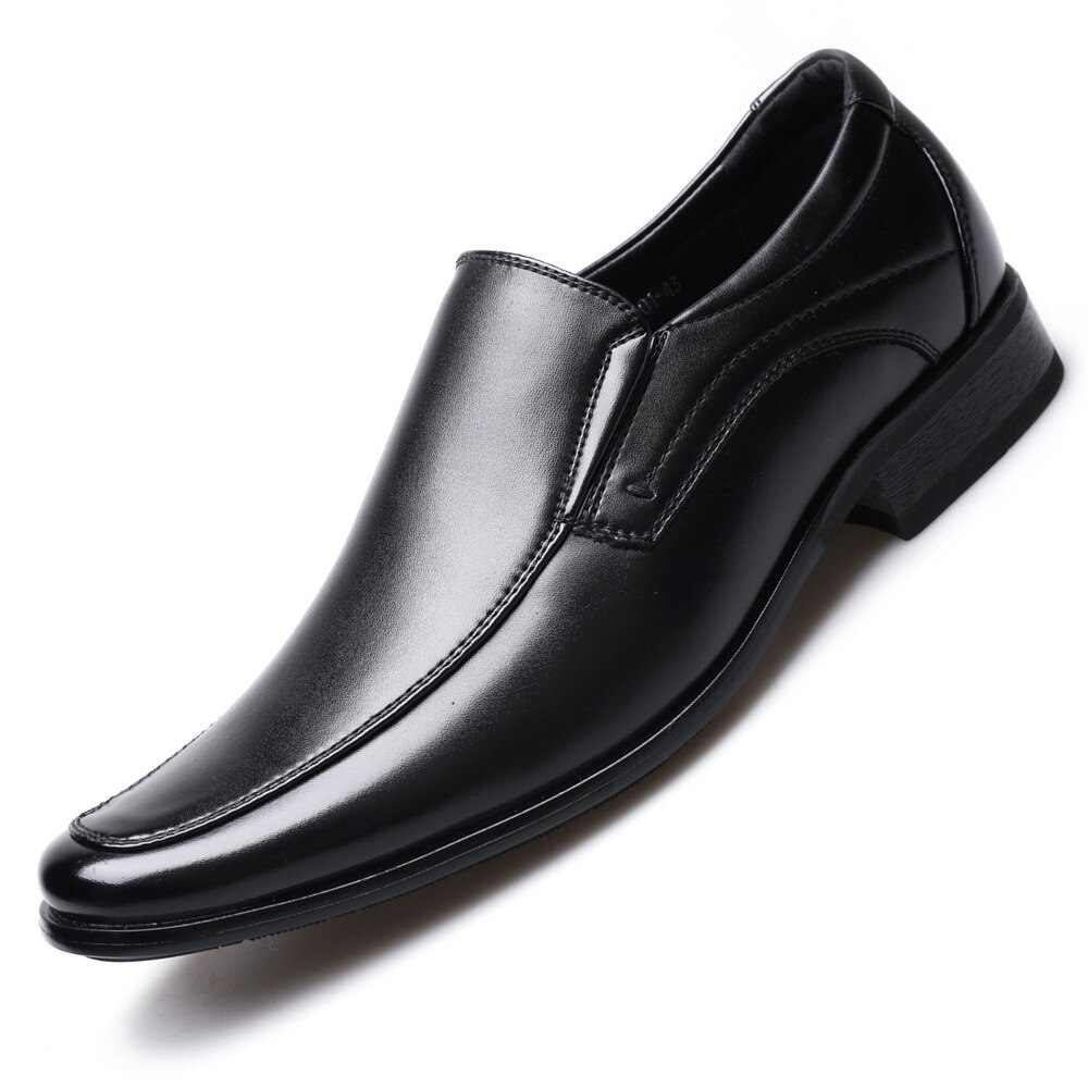 Whoholl Classic Dress Shoes Formal Wedding Shoes Men Slip on Office Oxford Shoes for Men