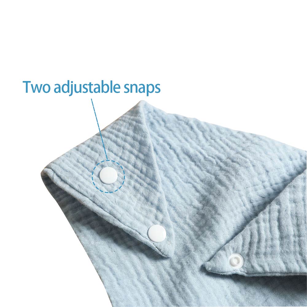 Bavaglini in mussola per bambini sciarpa a triangolo morbido cotone solido Saliva asciugamano ragazzi ragazze grembiule da alimentazione Bandana Drool neonato Burp vestiti