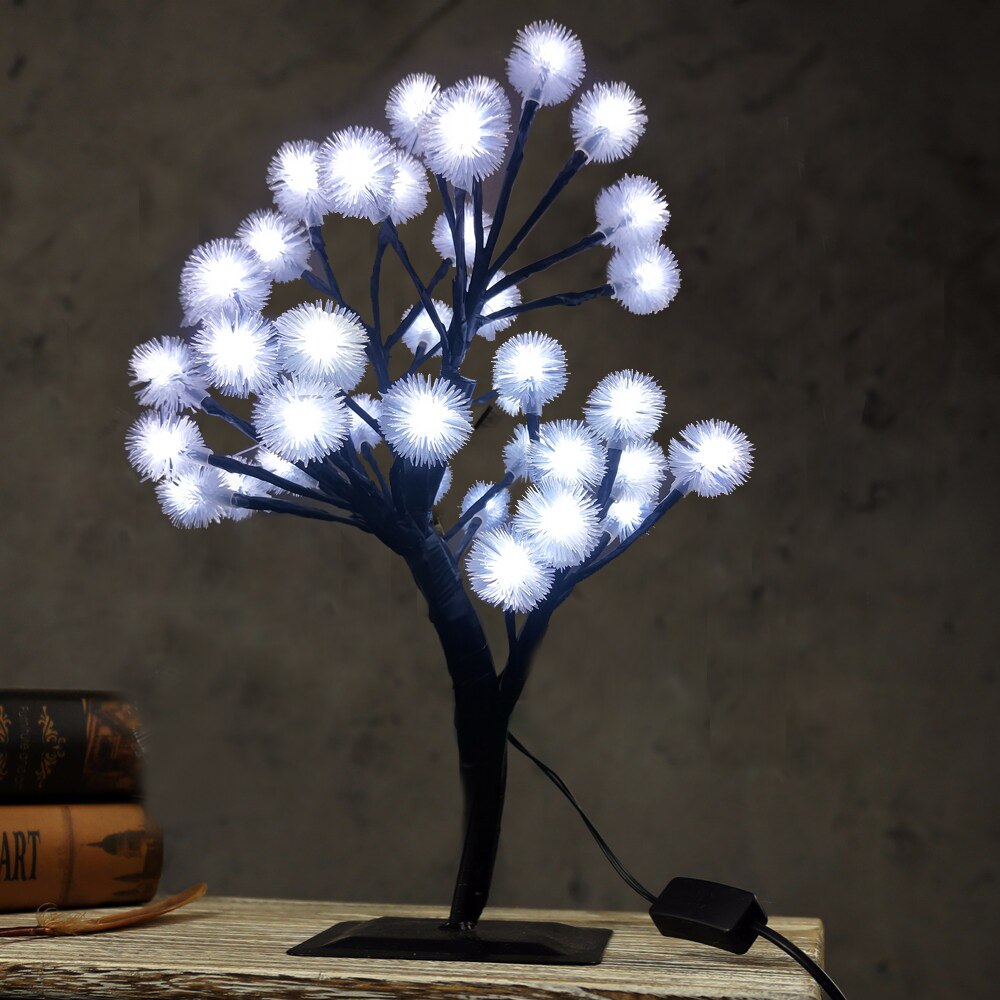 Luminarias LED Cherry Blossom Tree Branches Night Lights Lighting Table Lamps Bedroom Party Wedding Indoor Home Decor