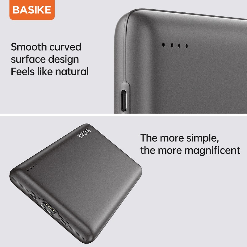 Basike mini power bank 10000mah portátil powerbank poverbank bateria externa carregador de telefone bateria de reposição para iphone xiaomi