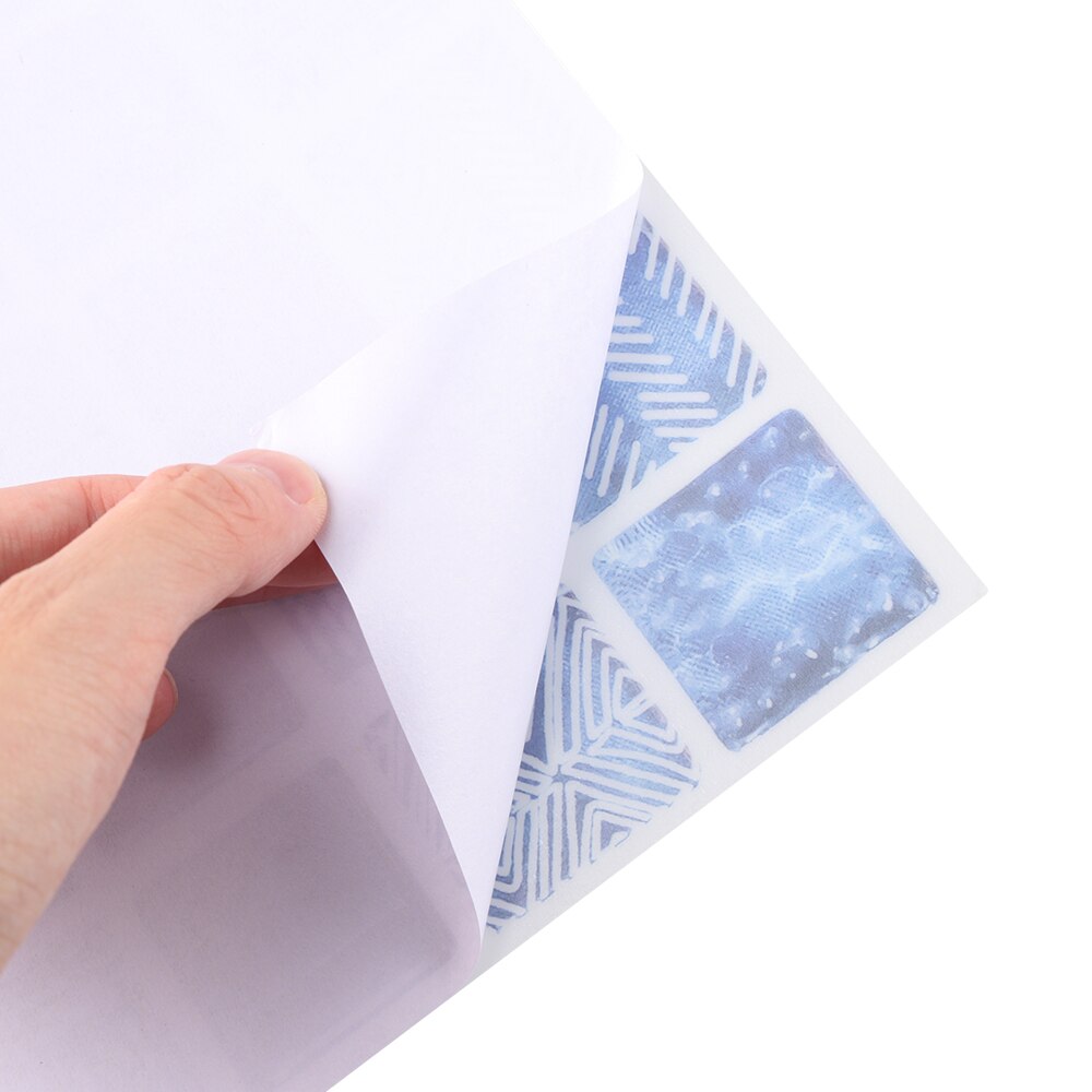 6PCS/Set 20cm 3D Mosaic Floor Tiles Diagonal Wall Stickers Bathroom Kitchen Waist Line Decoration Art Mural Tile Wall Decals