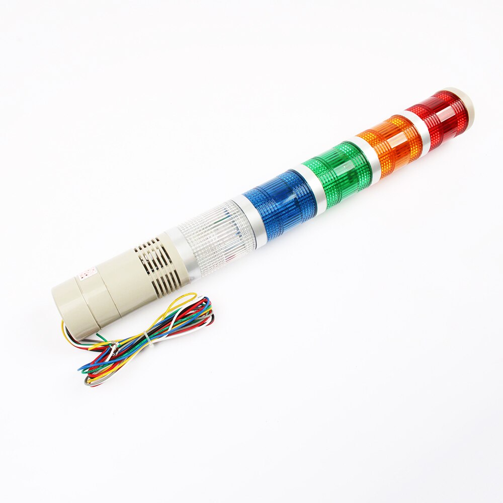 DC12V/24V Safety Stack Lamp Red Green Yellow Flash Industrial Tower Signal warning Light LTA-205 5 layer 110V 220V