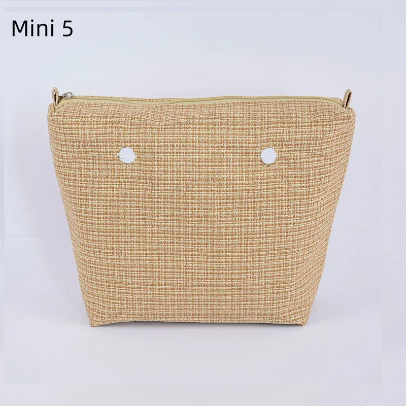 Tanqu Classic Mini Linnen Canvas Organizer Stof Binnenvoering Inzetstuk Voor Obag Mini O Tas Dames Handtas Accessoire: Blauw
