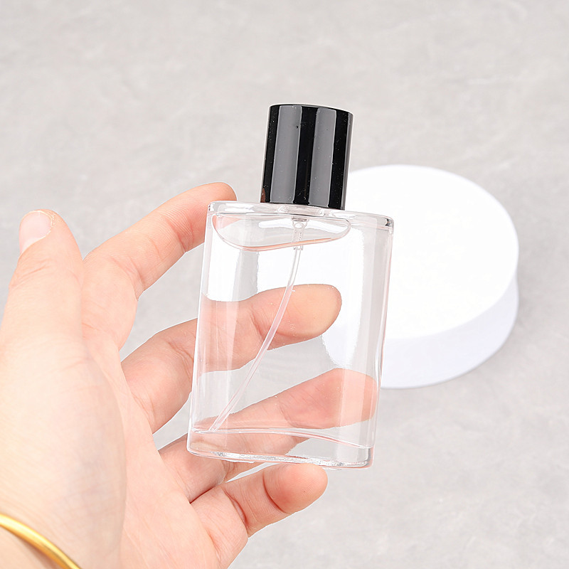 Botellas de Perfume vacías de 5 uds, botellas de Spray de Perfume de vidrio de 50 ML, subembotellado de muestra de fragancia de alta gama con tapa de rosca portátil de viaje