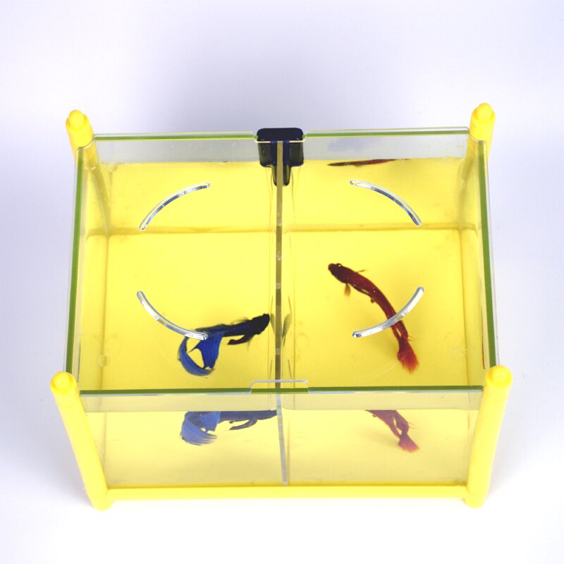 LED Fish bowl Mini Mini Glass transparent Originality Tabletop Fish tank Multi lattice Superimposition barrier box Aquarium