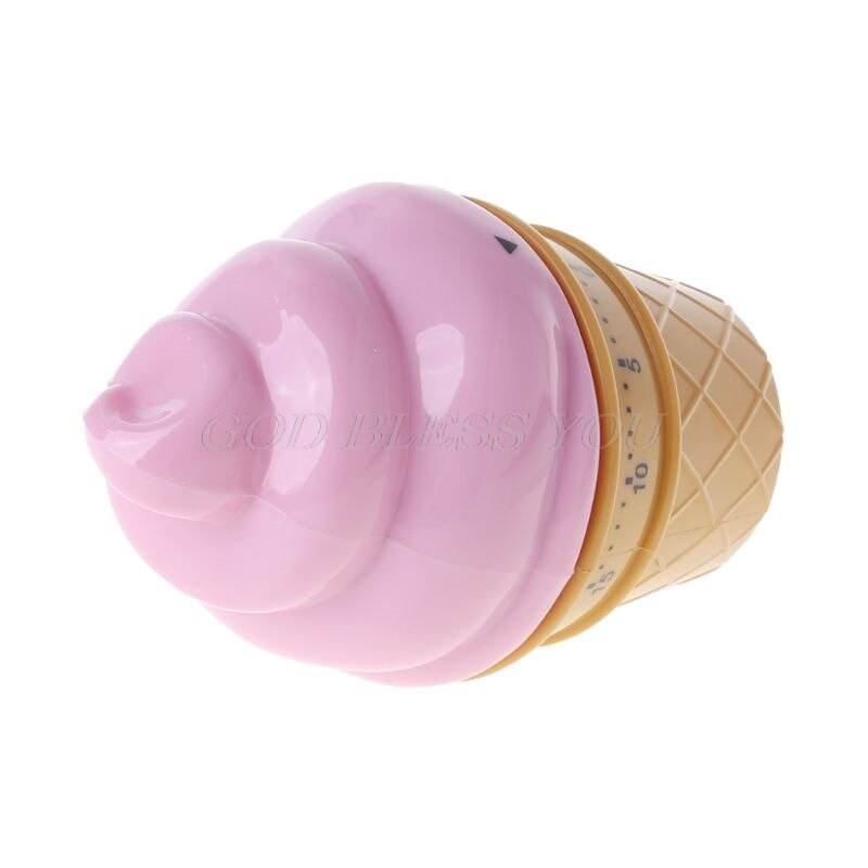 Ice Cream Mechanical Kitchen Timer Cooking Countdown Timer Clock Kitchen Gadgets Tool