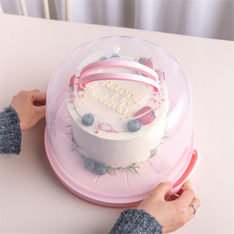 6/8/10 inch Portable Cake Box Food Fresh-keeping Box Refrigerator Fresh-keeping Receiving Box Fruits Vegetables Storage Boxs