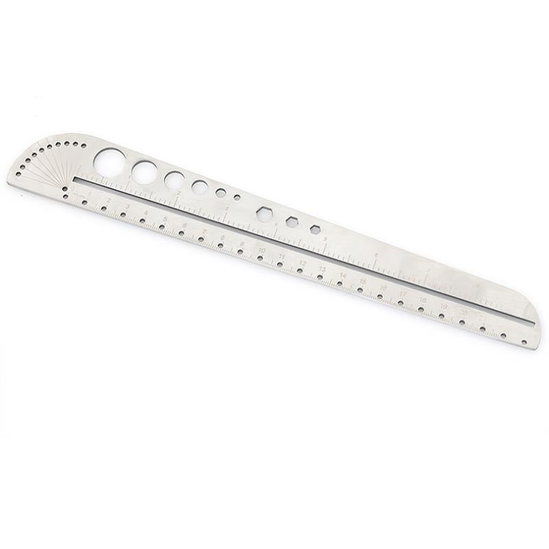 Protractor Carpenter Tools Multifunctional Ruler Stainless Steel Angle Protractor Measuring Tool Protractor Ruler Woodworking