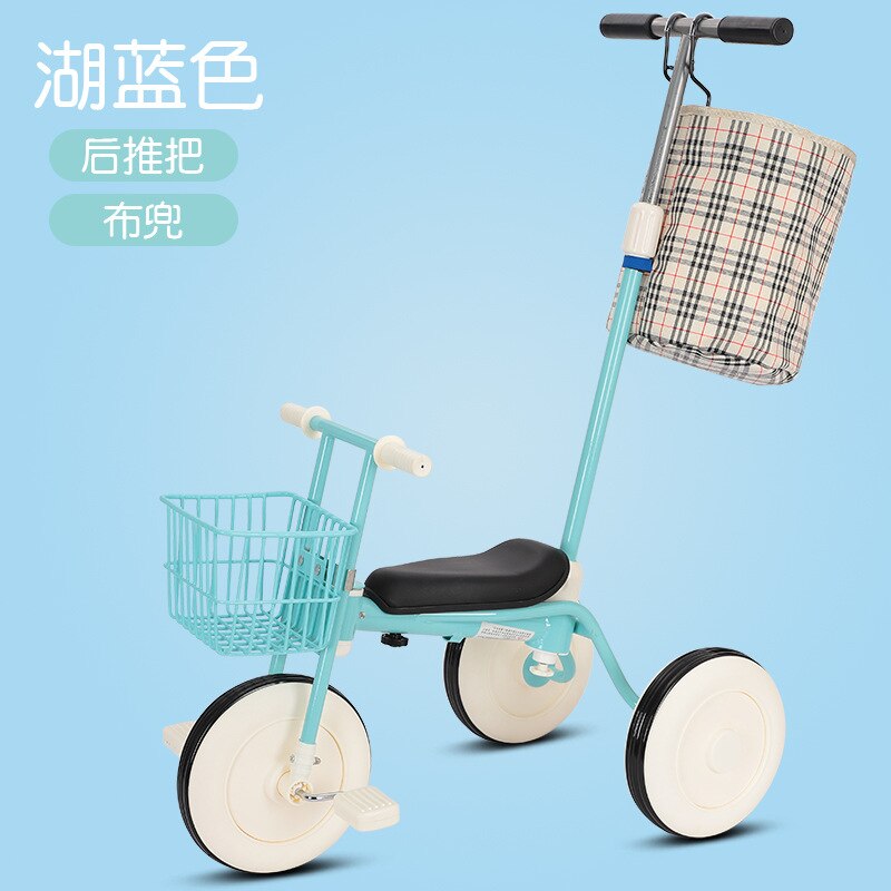 2 In 1 Multifunctional Children Tricycle Baby Stroller Lightweight Baby Carriage Three Wheel Bikes Travelling Simple UmbrellaCar: D2