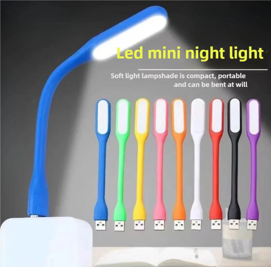 Creatieve Mini USB LED Draagbaar Nachtlampje Energiebesparende Bureaulamp Computer USB Interface Mini Licht