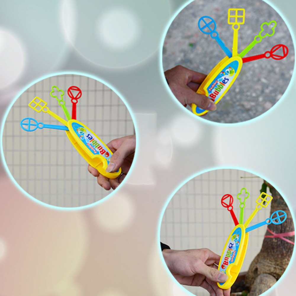 Willekeurige Levering Bubble Tool Hand-Held Opslag Blow Zeepbel Stok Kraam Speelgoed Kinderen Buiten Spel Speelgoed