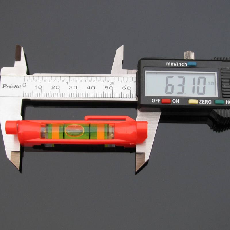 1 Piece Bubble Level with Plastic Shell Red Color level measurement instrument Moving on Line