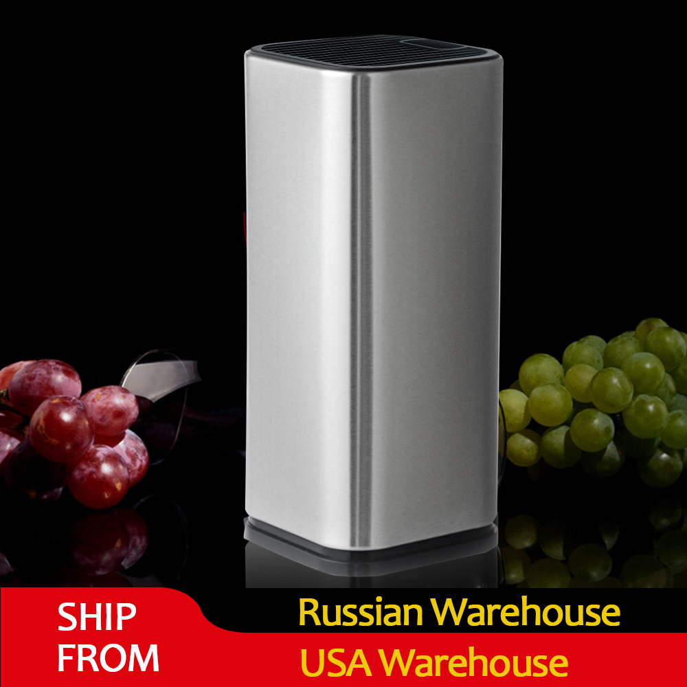 8 Inch Knife Holder Stainless Steel Kitchen Knives Block Stand Chef Knife Storgae Box Rack Knives Organizer Knife Kitchen Tool