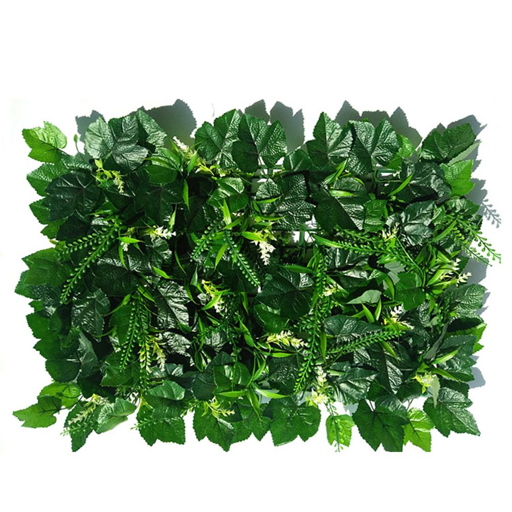 Garden Fence Artificial Leaf Hedge Board Simulation Plant Wall Green Plant Wall Decoration Plant Background Wall Decoration: C