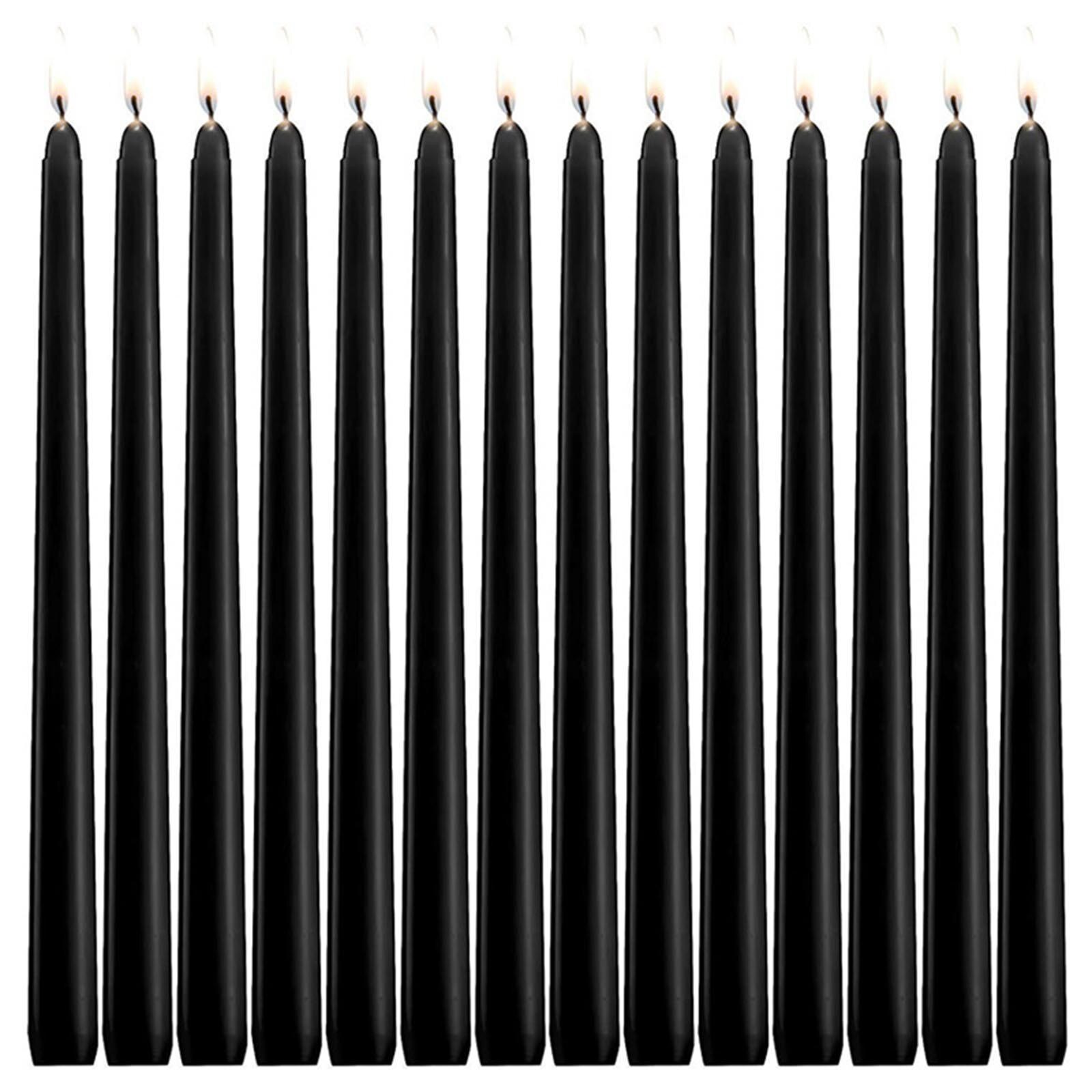 40# 10 Inch Taper Candles Set Of 14 Dripless Taper Candles And Unscented Candlestick Birthday Christmas Decoration Candles