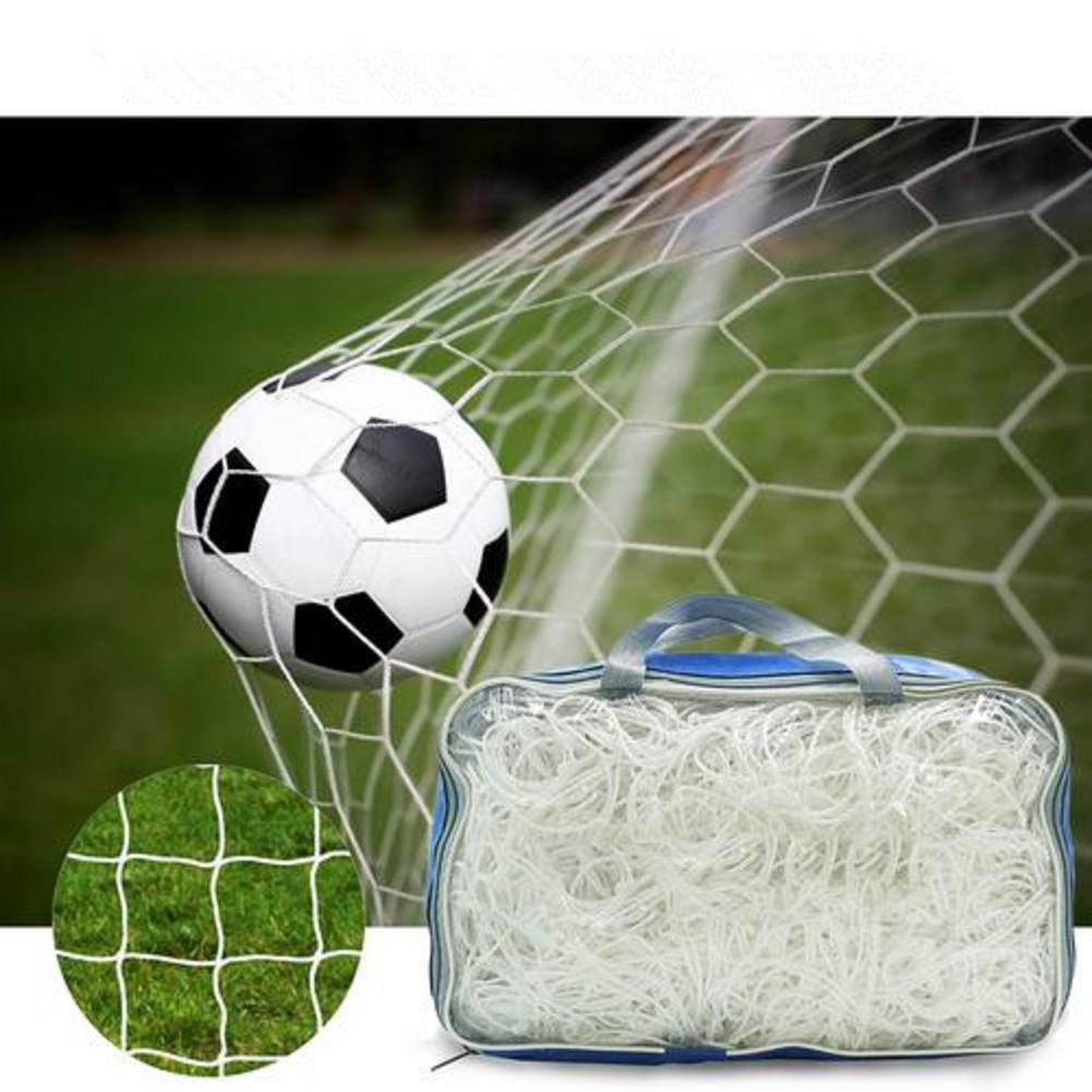 Standaard 11 Man Voetbal Netto Outdoor Training Match Spel Rebound Polyethyleen Voetbal Doel Netto Met Zak