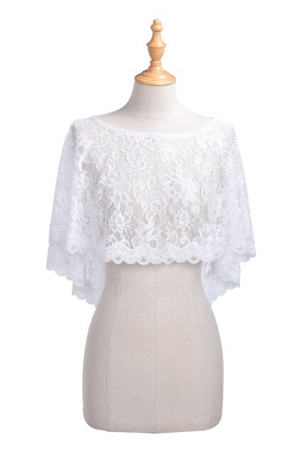été dentelle mariée mariage boléro mariée opéra soirée fête de bal Costume Capes bleu Royal rouge vestes foulard de tête pour femme: beige