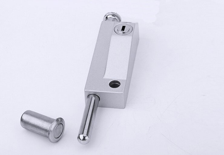 Surface mounted bolt lock with key,For Heavy /Rotating door bolt,strong and sturdy,Ground latch,Door hardware/bolt/latch