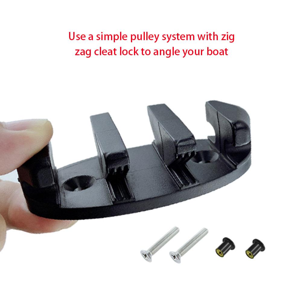 Kayak Zig Zag Anchor Cleat Anchor Trolley Cleat For Cleat Canoe Deck Marine Fishing Boat Replacement Rowing Boats Accessory