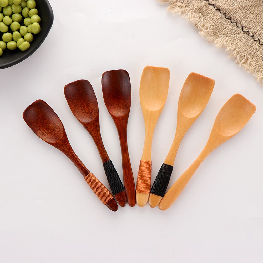 1 pc träsked spade liten glasspudding kaka scoop japansk stil kaffe gröt havregryn köksredskap tillbehör